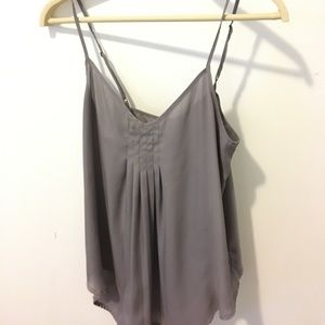 Silk gray blouse